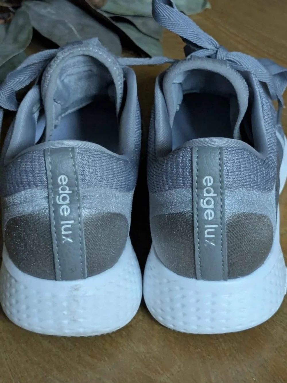 Adidas Women’s Edge Lux 4 Grey Lace-Up Running Shoes Size 8